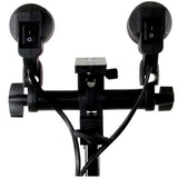 Soporte de lámpara E27 universal de estudio con 2 accesorios DLE27D