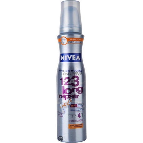 Nivea espuma de peinado 1-2-3 reparación larga 4 150ml