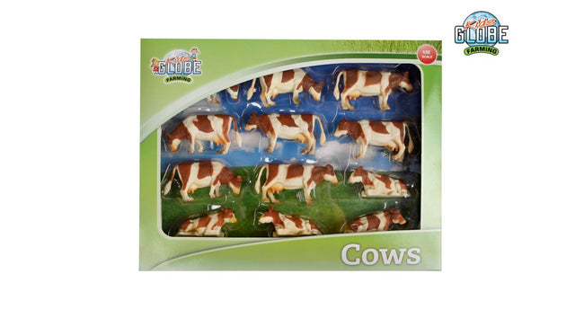 Globo terráqueo infantil con piel de vaca roja, 12 uds. 1:32