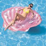 Cama de aire de conchas de mar rosa intex