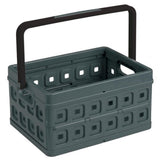 Caja plegable cuadrada Sunware con asa 24l - 43,5x31x21,3 cm - caja de compras antracita