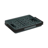 Caja plegable cuadrada Sunware con asa 24l - 43,5x31x21,3 cm - caja de compras antracita