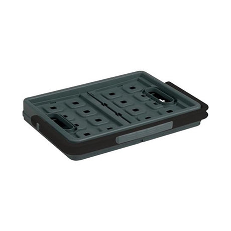 Caja plegable cuadrada Sunware con asa 24l - 43,5x31x21,3 cm - caja de compras antracita