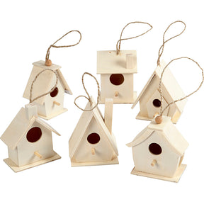 Empresa creativa https: www.cchobby.nl casita para pájaros-h-7-cm-6-piece-1-box