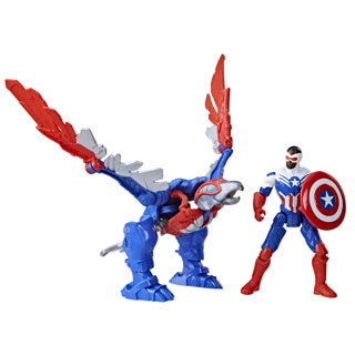 Marvel mech strike capitan america 10 cm