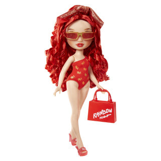 Muñeca de moda Mga Rainbow High Swim Style Ruby (rojo)