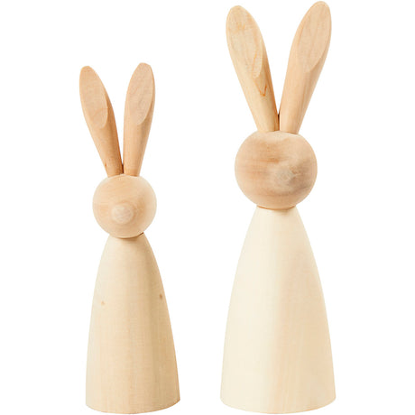 Empresa creativa https: www.cchobby.nl conejos-de-madera-h-12-14-cm-d-3-5-4-cm-2-piece-1-box