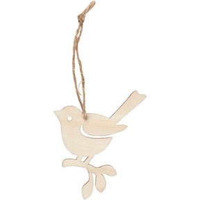 Creativ Company de madera colgante Vogel, conjunto de 5