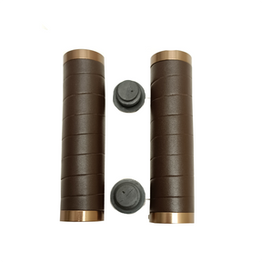 Falkx Dark Brownny maneja cuero marrón