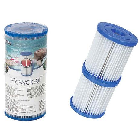 Cartucho de filtro Bestway flowclear tipo i, paquete de dos