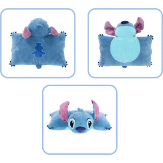 Cojín de peluche 2 en 1 punto lilo 45x28cm | 2 piezas