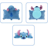 Cojín de peluche 2 en 1 punto lilo 45x28cm | 2 piezas