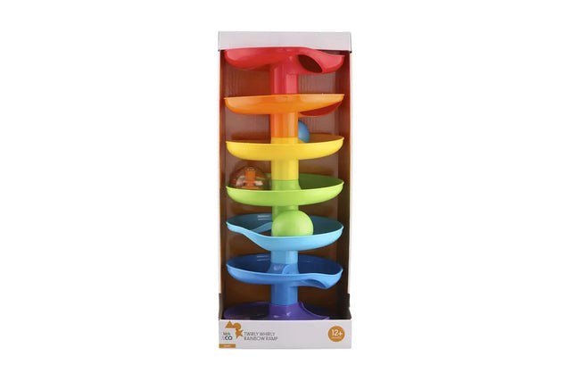 Playgo - rampa arcoiris con 3 bolas de colores