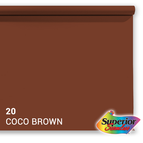Documento de fondo superior 20 Coco Brown 1.35 x 11m