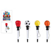Bolígrafo pelota deportiva 18cm 4 surtidos