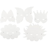 Empresa creativa https: www.cchobby.nl máscaras de fantasía-incluidas-elásticas-h-15-20-cm-230-gr-blanco-5-piezas-1-caja