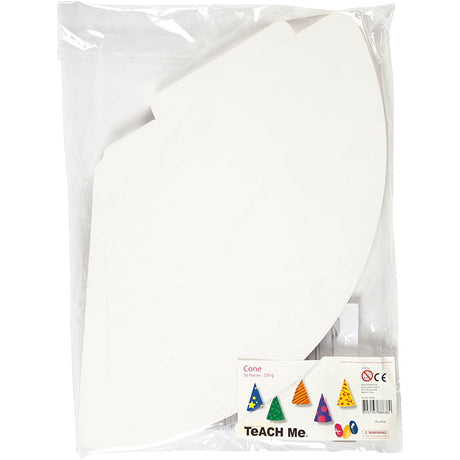 Creotime https: www.cchobby.nl cono-h-23-cm-d-16-5-cm-230-gr-white-50-piece-1-box