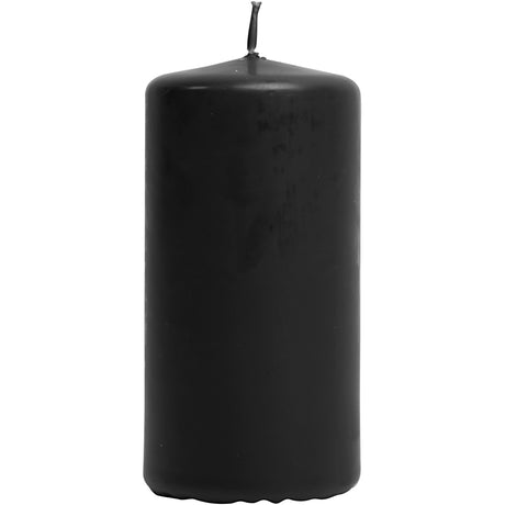 Vela de empresa Creativ h: 10 cm negra 6 piezas
