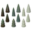 Decoris Arbol de Navidad porcelana 5,2x5,2x10cm