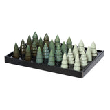 Decoris Arbol de Navidad porcelana 5,2x5,2x10cm