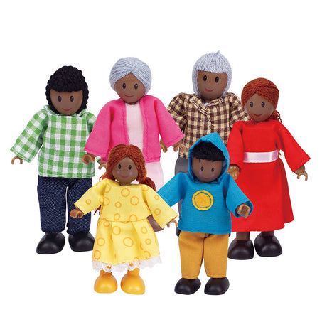Familia de casas de muñecas Hape africana