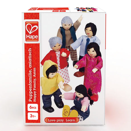 Hape casa de muñecas familia asiática