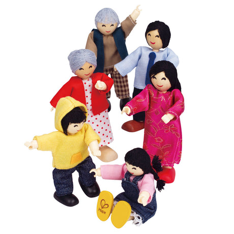 Hape casa de muñecas familia asiática