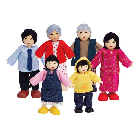Hape casa de muñecas familia asiática