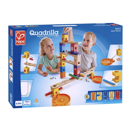 Pista musical de mármol de madera Hape quadrilla, 97 uds.