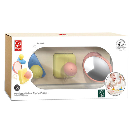 Hape montessori rompecabezas en forma de espejo