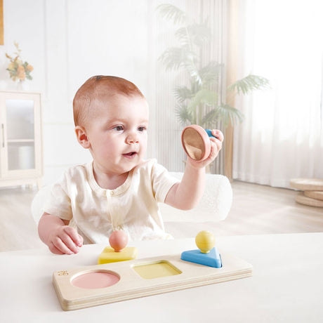 Hape montessori rompecabezas en forma de espejo