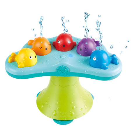 Hape juguete de baño fuente musical ballena