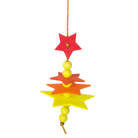 Colorea tu propio juego de colgantes navideños con forma de estrella