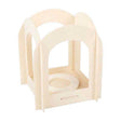 Set de construcción de faroles de madera.