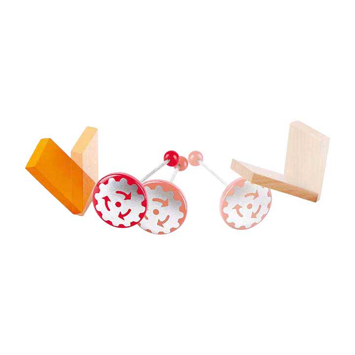 Dominó de fábrica de robots Hape - 122 piezas.