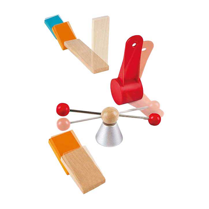 Dominó de fábrica de robots Hape - 122 piezas.