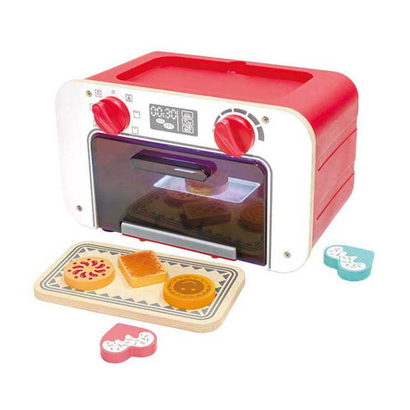 Horno de juguete Hape con galletas mágicas - Juego de horno para hornear que cambia de color, a partir de 3 años