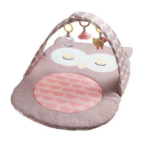 Hape play arch owl sina - gimnasio para bebé con sonajero, espejo y mordedor, a partir de 0 meses