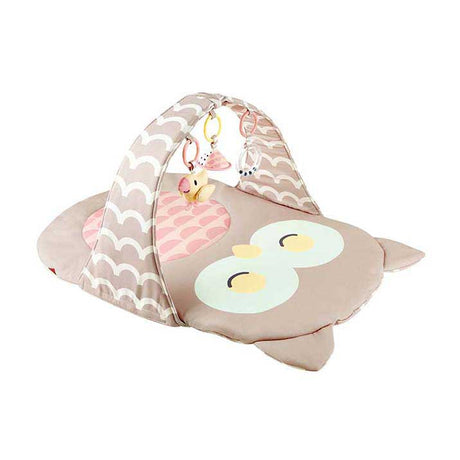 Hape play arch owl sina - gimnasio para bebé con sonajero, espejo y mordedor, a partir de 0 meses