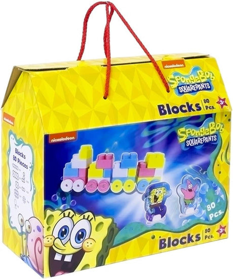 Jonotoys bob esponja pantalones cuadrados 80 bloques de construcción