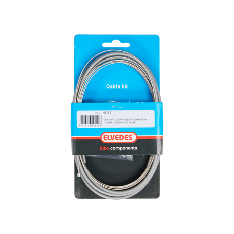 Conjunto de cable de engranajes 3 velocidades Elvedes Nexus 1700 2250 mm de acero inoxidable - plata (en el mapa)