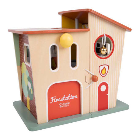 Estación de bomberos de madera del mundo clásico