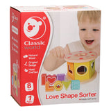 Clasificador de formas de madera Classic World, 8 uds.
