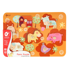Classic World Wooden Nick Puzzle Farm