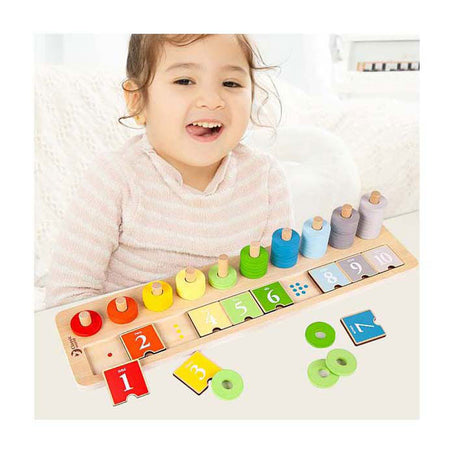 Mostrador apilable de madera Classic World, 66 uds.