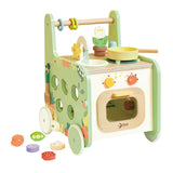 Carro de cocina de madera Classic World, 15 piezas.
