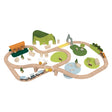 Juego de trenes del mundo clásico naturaleza - 100 piezas.