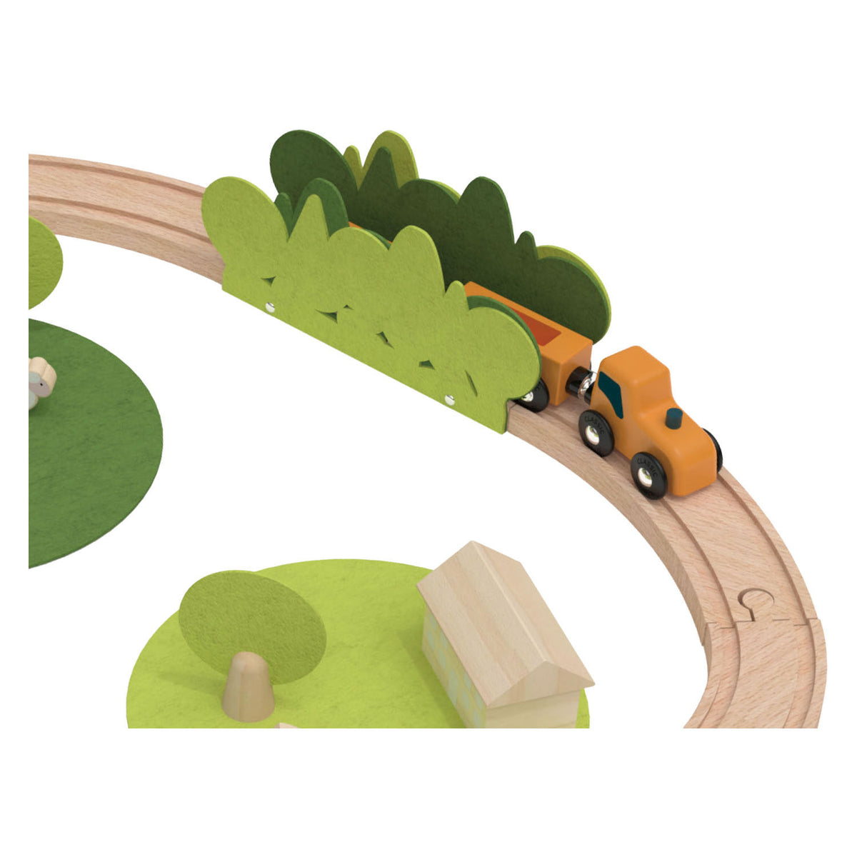 Juego de trenes del mundo clásico naturaleza - 100 piezas.