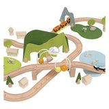 Juego de trenes del mundo clásico naturaleza - 100 piezas.