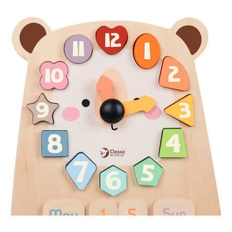 Oso de reloj de madera del mundo clásico